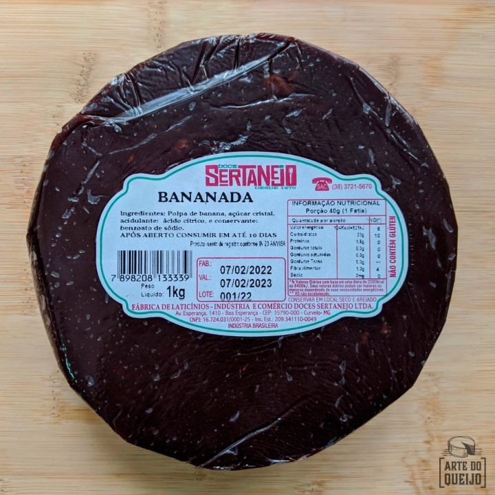 Bananada redonda Sertanejo - 1kg